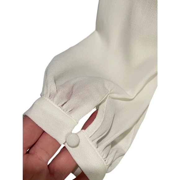 Sabo Skirt Plunge Cut Out Romper Playsuit Ivory Size M - Picture 8 of 11